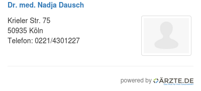 Dr med nadja dausch