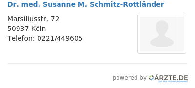 Dr med susanne m schmitz rottlaender