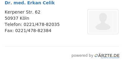 Dr med erkan celik