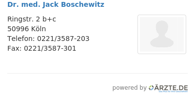Dr med jack boschewitz