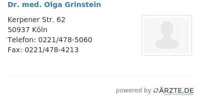 Dr med olga grinstein