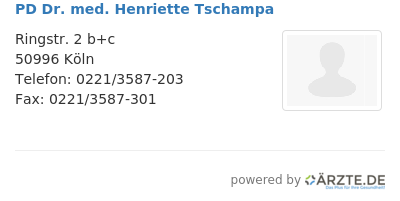 Pd dr med henriette tschampa