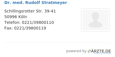 Dr med rudolf stratmeyer