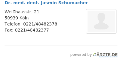 Dr med dent jasmin schumacher