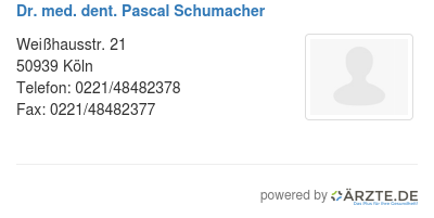 Dr med dent pascal schumacher