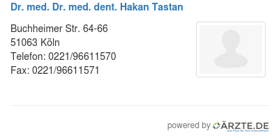 Dr med dr med dent hakan tastan