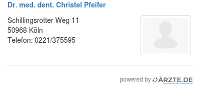 Dr med dent christel pfeifer