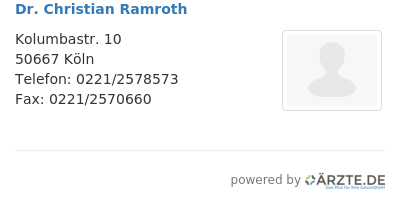 Dr christian ramroth