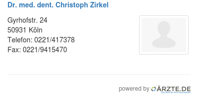 Dr med dent christoph zirkel
