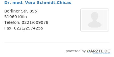 Dr med vera schmidt chicas