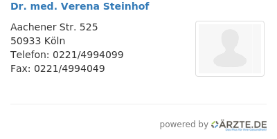 Dr med verena steinhof