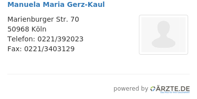 Manuela maria gerz kaul