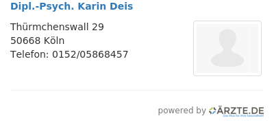 Dipl psych karin deis