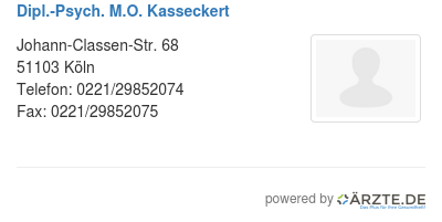 Dipl psych m o kasseckert