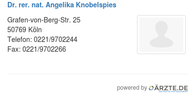 Dr rer nat angelika knobelspies