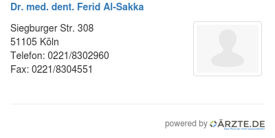 Dr med dent ferid al sakka