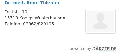 Dr med rene thiemer