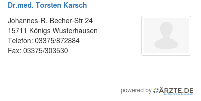 Dr med torsten karsch