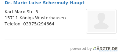 Dr marie luise schermuly haupt