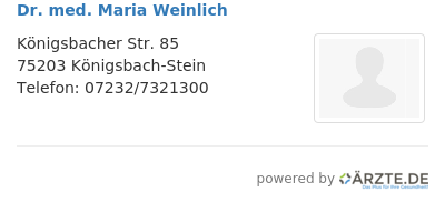 Dr med maria weinlich