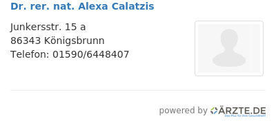 Dr rer nat alexa calatzis