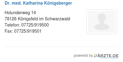 Dr med katharina koenigsberger
