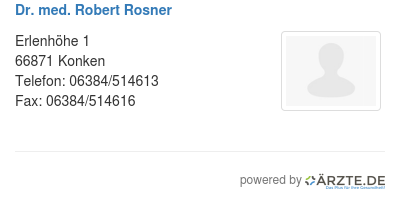 Dr med robert rosner