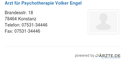Arzt fuer psychotherapie volker engel