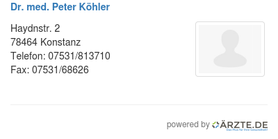 Dr med peter koehler
