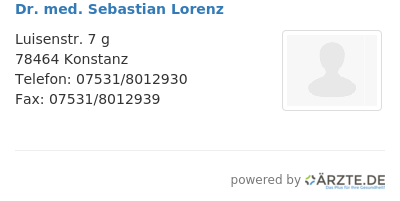 Dr med sebastian lorenz 644396