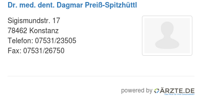 Dr med dent dagmar preiss spitzhuettl
