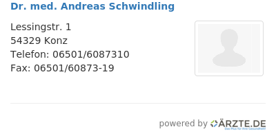 Dr med andreas schwindling