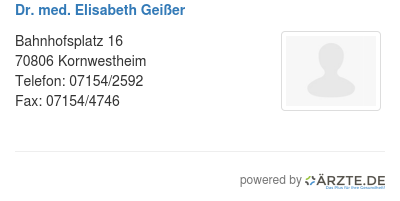 Dr med elisabeth geisser