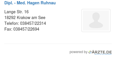 Dipl med hagen ruhnau