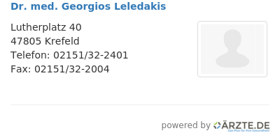 Dr med georgios leledakis