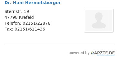Dr hani hermetsberger