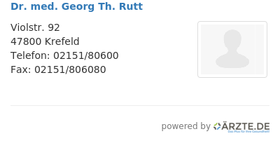 Dr med georg th rutt