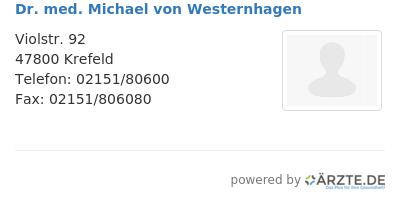 Dr med michael von westernhagen