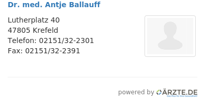 Dr med antje ballauff