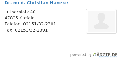 Dr med christian haneke