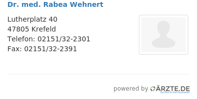Dr med rabea wehnert