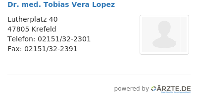 Dr med tobias vera lopez