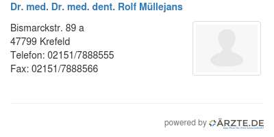 Dr med dr med dent rolf muellejans 466512