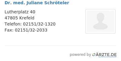 Dr med juliane schroeteler 560769