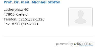 Prof dr med michael stoffel