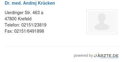 Dr med andrej kruecken