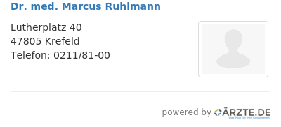 Dr med marcus ruhlmann