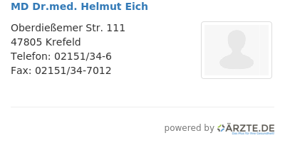 Md dr med helmut eich