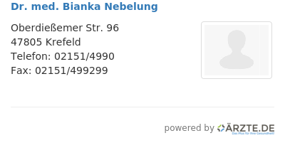 Dr med bianka nebelung