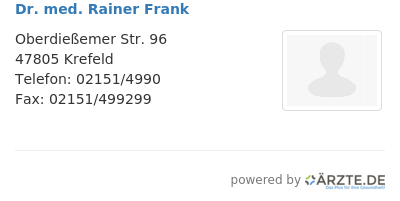 Dr med rainer frank 254171